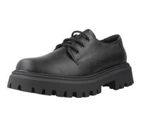 Geox J MAQUINNENS Girl G Uniform Dress Shoes, Black/White, 4.5 UK