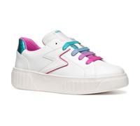 Geox J MIKIROSHI Girl A Sneaker, White/Multicolor, 11 UK Child