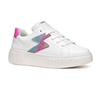 Geox J MIKIROSHI Girl A Sneaker, White/Multicolor, 11 UK Child
