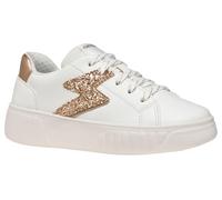 Geox J MIKIROSHI Girl A Trainers, White/Rose Gold, 34 EU