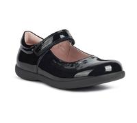 Geox J Naimara G.a Leather Black Patent Shoes UK 10