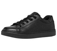 Geox Nashik Lace Up School Trainer, Black, Size 4 Older Black