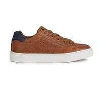 Geox J Nashik Boy A Sneaker, Cognac Navy, 4 UK