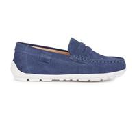 Geox J New Fast Boy A Moccasin, Navy-White, 7 UK
