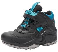 Geox J New Savage Boy B A Sneaker, Black Petrol, 7 UK Child