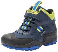 Geox J New Savage Boy B A Sneaker, Navy Lime Green, 8.5 UK Child