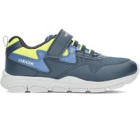 Geox J New Torque Boy A Sneaker, Navy Lime, 7 UK Child
