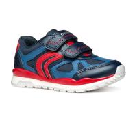 Geox J Pavel D Sneaker, Navy/Red, 1 UK