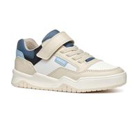 Geox J Perth BOY E Sneaker, Lt Beige/White, 11 UK Child