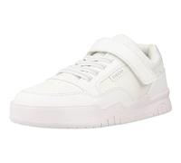 Geox J Perth Boy E Sneaker, White, 10 UK Child