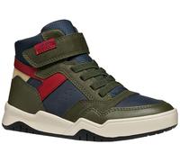 Geox J Perth BOY Sneaker, Military/Navy, 10 UK Child