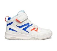 Geox J Perth BOY Sneaker, White/RED, 1 UK