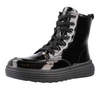 Kids Phaolae Patent Breathable Ankle Boots Black