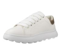 Geox J PUFFYPOP Girl A, Girls’ Sneaker, White/Platinum,