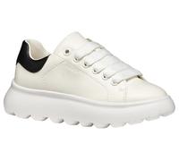 Geox J PUFFYPOP Girl A Sneaker, White/Black, 11 UK Child