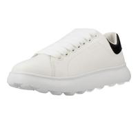 Geox J PUFFYPOP Girl A Sneaker, White/Black, 3.5 UK