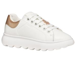 Geox J PUFFYPOP Girl A Trainers, White/LT Rose, 38 EU / 5 UK