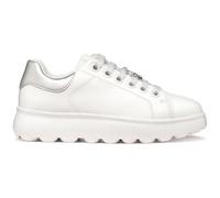 Geox J PUFFYPOP Girl A Trainers, White/Silver, 38 EU