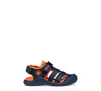 Geox J S. FUSBETTO PRO BO Sandal, Navy/Orange, 28 EU