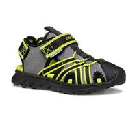 Geox J Sandal AIRADYUM BO, Grey/Lime, 6 UK Child