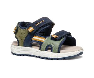 Geox J SANDAL ALBEN BOY A, Boys’ Sandal, Sage/Navy,