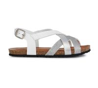 Geox J Sandal Chilene Gir, White Silver, 8.5 UK Child