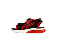 Geox J Sandal CIBERDRON B, Black/Red, 2 UK
