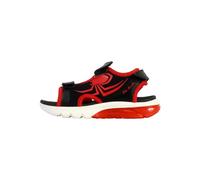 Geox J Sandal CIBERDRON B, Black/Red, 5 UK Child