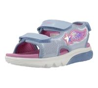 Geox J Sandal CIBERDRON G, Sky/Fuchsia, 12.5 UK