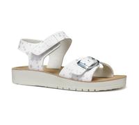 Geox J SANDAL COSTAREI GI, Girls’ Sandal, White,