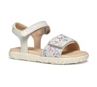 Geox J SANDAL HAITI GIRL, Girls’ Sandal, Off White/Multicolor,