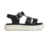 Geox J Sandal Kodette Gir, Black, 3 UK