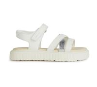 Geox J Sandal Kodette Gir, White Silver, 2.5 UK