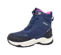 Geox J Sentiero Girl B Ab Ankle Boot, Navy Fuchsia, 5 UK