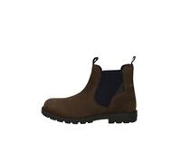 Geox J Shaylax Boy Ankle Boot, Brown Navy, 1 UK