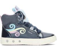Geox J Skylin Girl A Sneaker, Navy/Multicolor, 0 UK