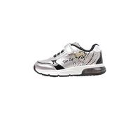 Geox J Spaceclub Girl Sneaker, Platinum Black, 11 UK Child