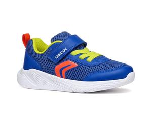 Geox J SPRINTYE BOY A Sneaker, Royal/Red, 10 UK Child
