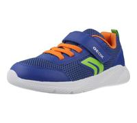 Geox J Sprintye Boy A Trainers, Royal/Orange, 28 EU