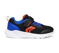 Geox J SPRINTYE BOY Sneaker, Black/Royal, 12.5 UK