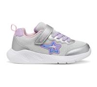 Geox J SPRINTYE Girl A Trainers, Silver/Lilac, 35 EU