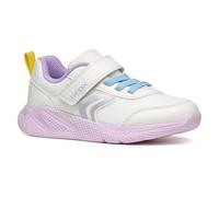 Geox J SPRINTYE Girl B Sneaker, White/Lilac, 1 UK