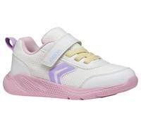 Geox J Sprintye Girl B Sneaker, White Pink, 3 UK