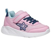 Geox J SPRINTYE Girl Sneaker, Pink/Avio, 1.5 UK