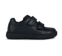 Geox Theleven Double Strap School Shoe - Black, Black, Size 5 Older Black