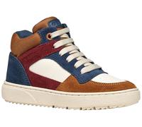 Geox J THELEVEN BOY Sneaker, Lt Ivory/Lt Brown, 1 UK