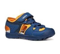 Geox J VANIETT BOY A Sandal, Navy/Orange, 11 UK Child