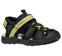 Geox J VANIETT Boy A Sandal, Black/Yellow, 27 EU