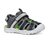 Geox J VANIETT BOY A Sandal, Dk Grey/Green, 1 UK