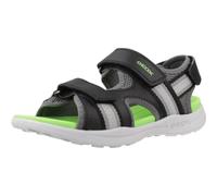 Geox J VANIETT BOY B Sandal, Black/Green, 11 UK Child